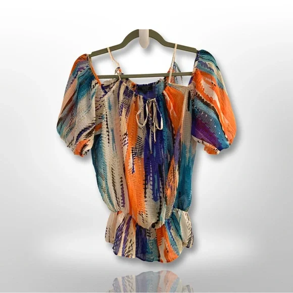 GUESS • Los Angeles Hot Babe Off-Shoulder Blouse - Picture 1 of 7